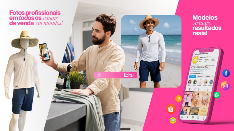 FotoModel transforma ideias em moda com impacto visual.
