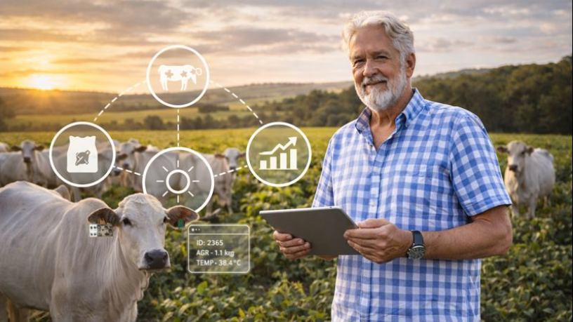 Pecuária de precisão usa controle nutricional e sanitário digital para transformar dados em resultado, observa Aldo Vendramin.