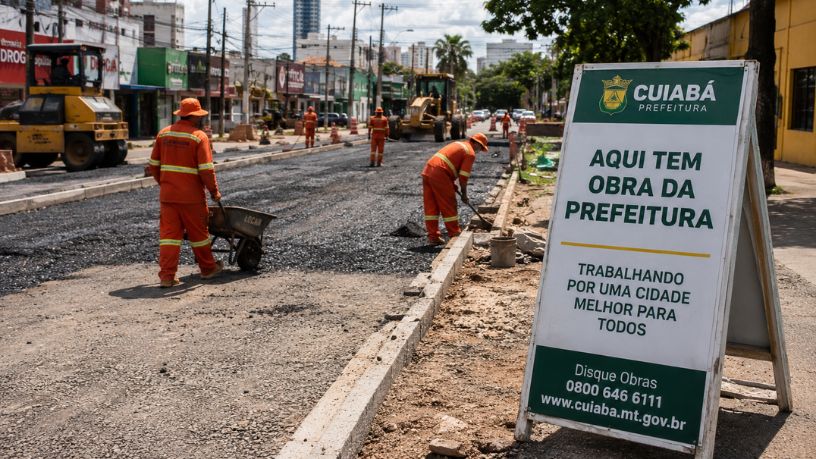 Obras em Cuiabá avançam em 2026: o que muda na rotina dos moradores e quando os resultados devem aparecer